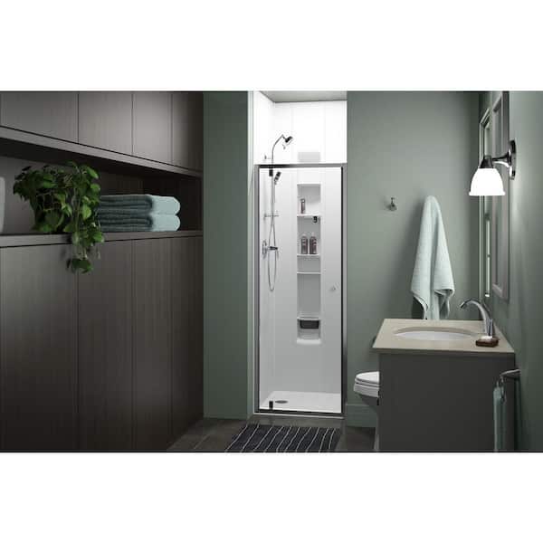 Ensemble 36 in. x 34 in. Single Threshold Shower Base in White