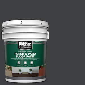 5 gal. Home Decorators Collection #HDC-MD-04 Totally Black Low-Lustre Enamel Int/Ext Porch and Patio Floor Paint