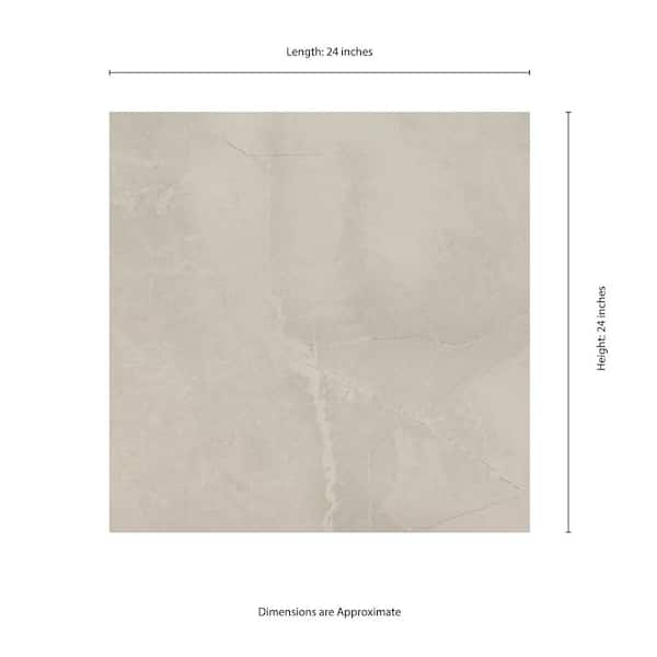 MSI Madison Luna 24 in. x 24 in. Polished Porcelain Stone Look