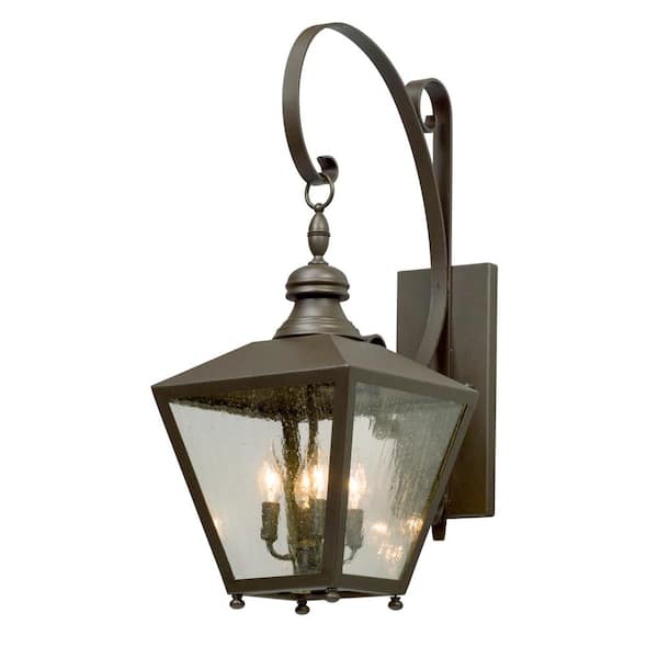 Troy Lighting Mumford 4-Light Bronze Outdoor Wall Lantern Sconce B5193 ...