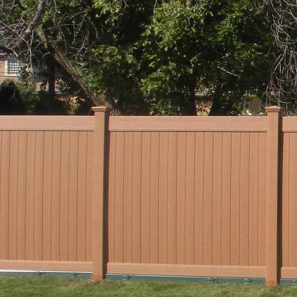 4 in. L x 4 in. W x 1/4 ft. H Redwood Fence Post Guard for Wood or Vinyl
