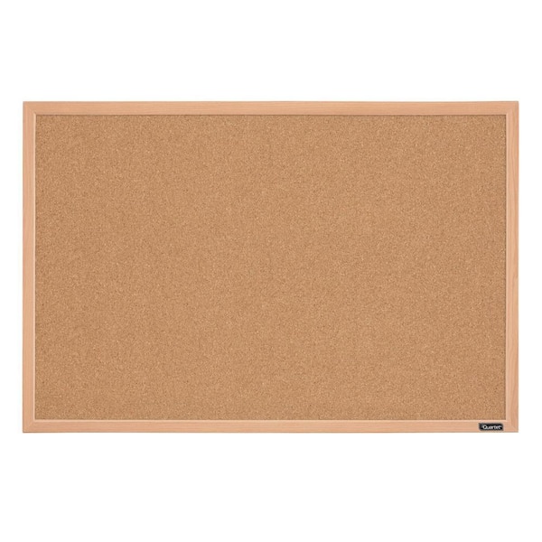 Angel Sar 23 in. x 35 in. Oak Frame Outdoor/Indoor Bulletin Board, Hanging Pin Board Office Home Decor School Message Vision Board