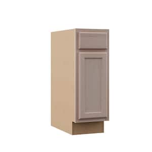12 in. W x 24 in. D x 34.5 in. H Assembled Base Kitchen Cabinet in Unfinished with Recessed Panel