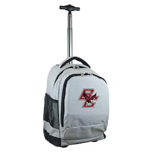 NCAA Boston College 19 in. Gray Wheeled Premium Backpack