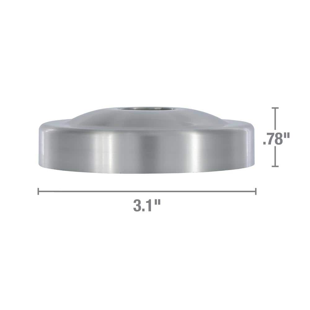 Brushed Nickel Wall-Mounted Shower Arm Flange Kit