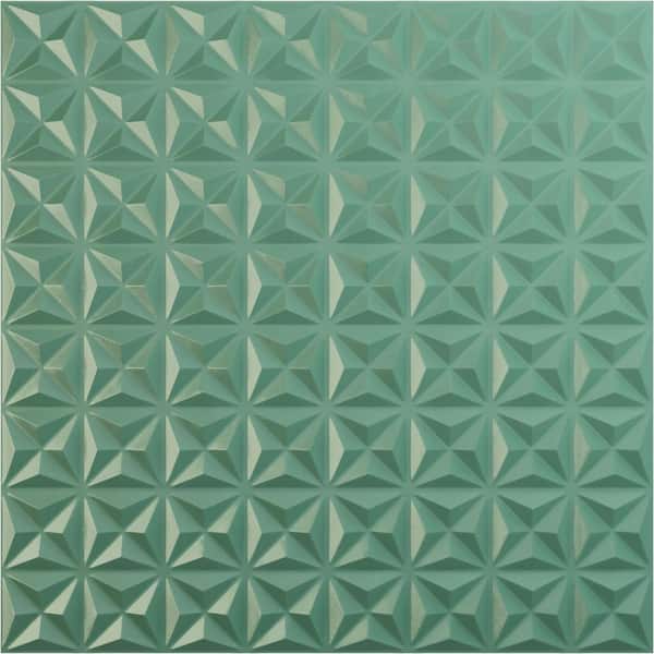 Ekena Millwork 19 5/8 in. x 19 5/8 in. Coralie EnduraWall Decorative 3D Wall Panel, Sea Mist (12-Pack for 32.04 Sq. Ft.)