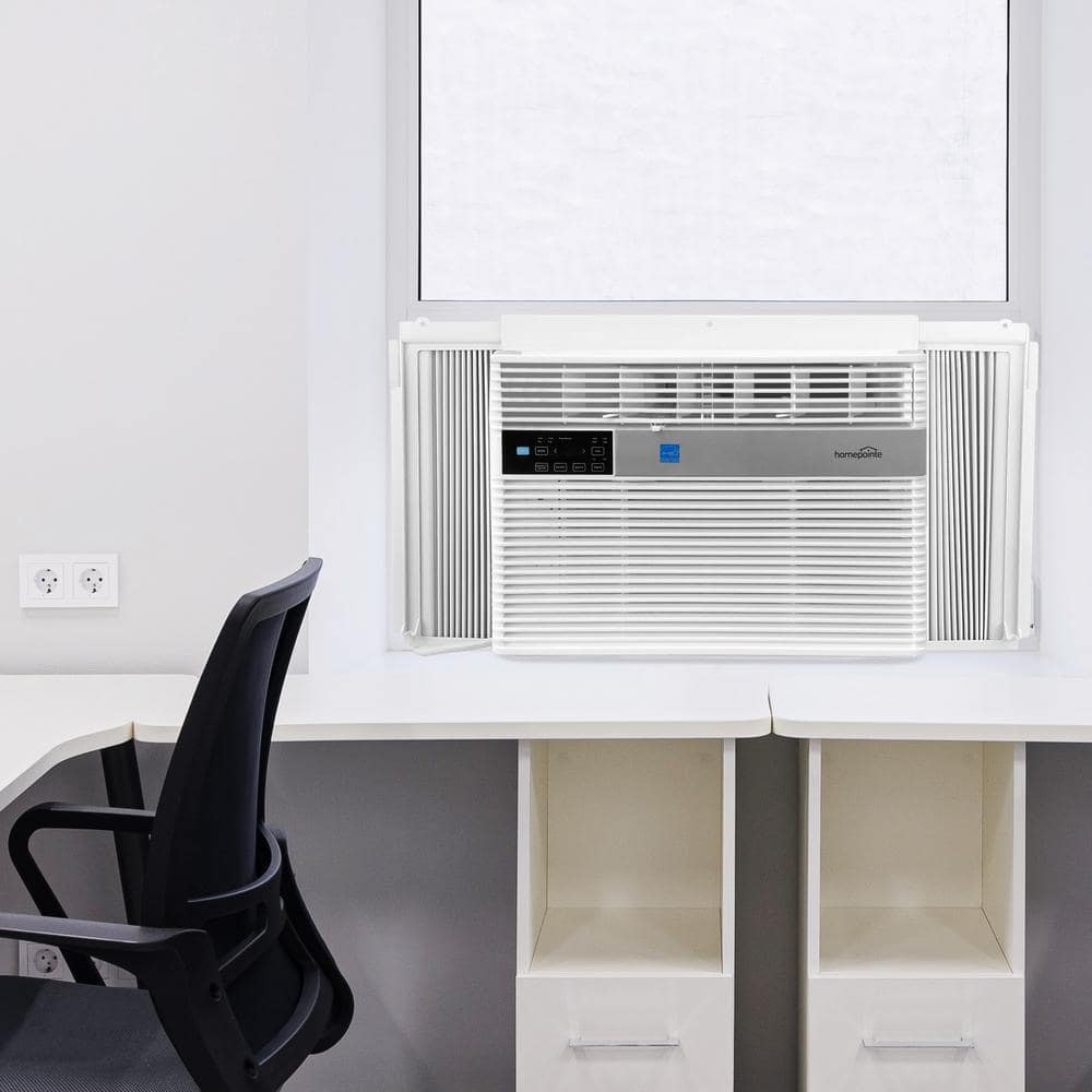 HomePointe 10,000 BTU White Window Air Conditioner with Remote