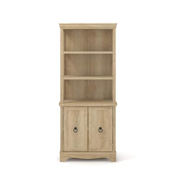 Orchard Oak Engineered Wood 5 Shelf, Better Homes And Gardens Crossmill Bookcase With Doors Multiple Finishes