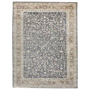 Huron Charcoal 4 ft. 11 in. x 7 ft. 8 in. Ornamental Area Rug