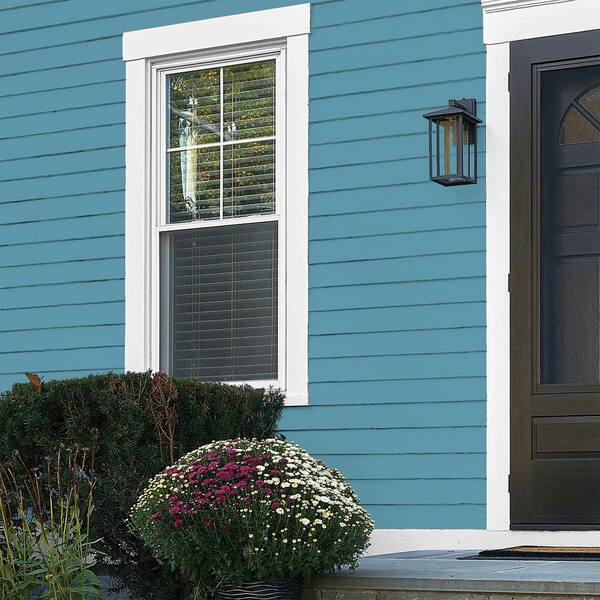 Glidden Premium 1 qt. PPG1151-5 Aqua Blue Exterior Latex Paint