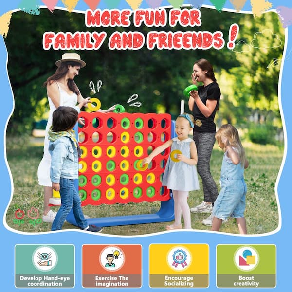 M&J Games What's Next? A Life-Size Game – Interactive Family Board Game.  Jumbo Size Game Creates Laughter and Fun for Ages 4+. Family Game Night  with