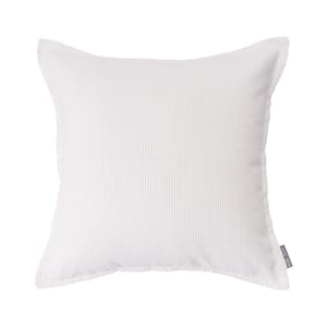 Evergrace Corde DuRoi Ribbed Pillow - White