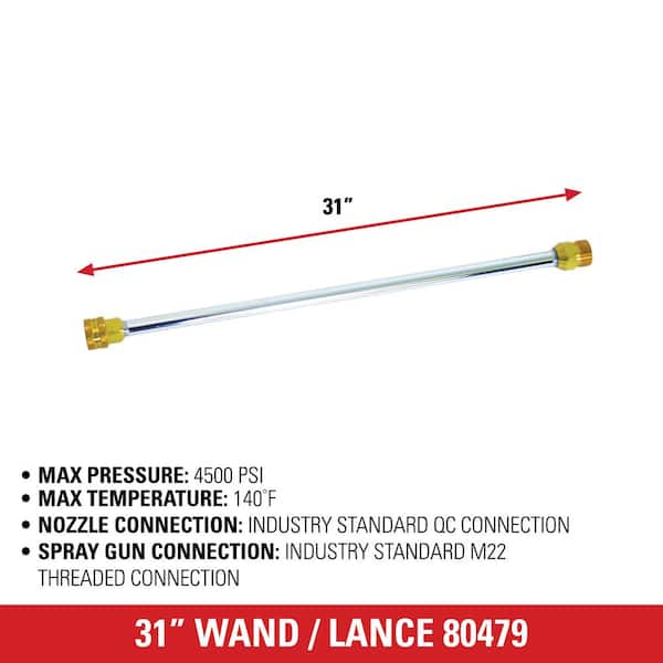 SIMPSON - Universal 31 in. Pressure Washer Extension Spray Wand for Cold Water 4500 PSI Pressure Washers