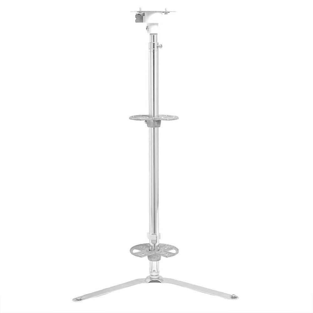 Almond Polymer 24-Inch Two-Tier Revolving Lazy Susan