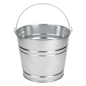 Freund 1252 Unlined Open Head Steel Pail, 5 Gallon, 10.9 in Cap, Black