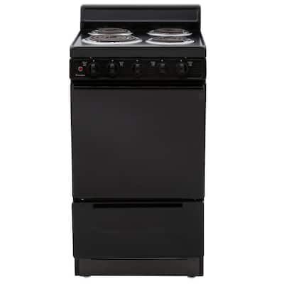 Premier 20 in. 2.4 cu. ft. Oven Freestanding Electric Range with 4 Coil  Burners - Bisque