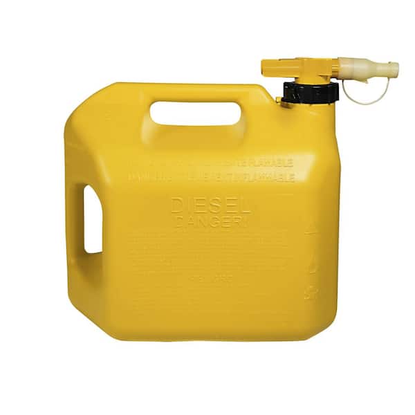 No Spill 5 Gal. Diesel Can w/View-Stripe 1467 - The Home Depot