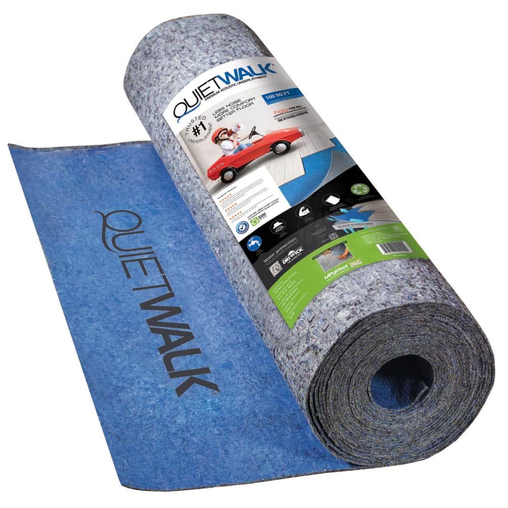 50 sq. ft. 3 ft. W x 16.7 ft. L x 3 mm T Underlayment with Sound and Moisture Barrier for Laminate/Engineered Floors price history on PriceWatchPro