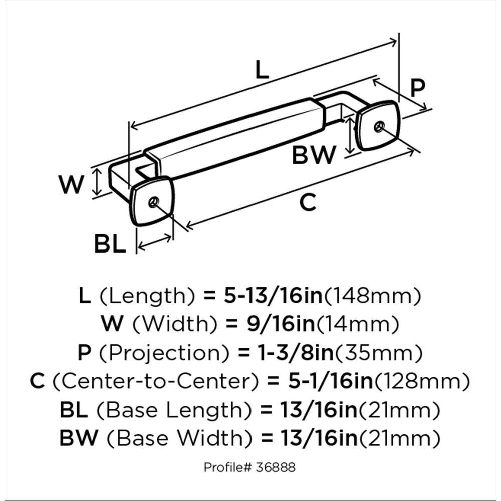 Satin Nickel 5-1/16 Inch Cabinet Drawer Pull