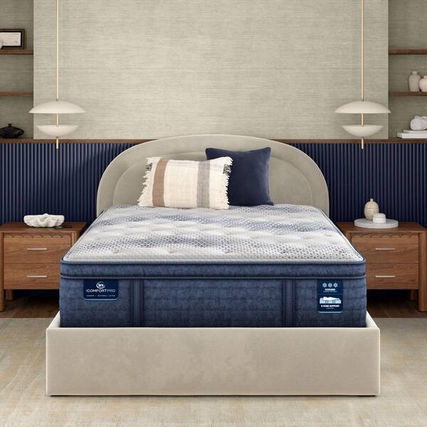 Serta iComfortPro Buckingham Twin XL Plush Pillow Top 16 in. Standard Profile Mattress Set