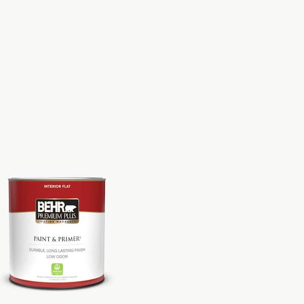 BEHR PREMIUM PLUS 1 qt. Deep Base Flat Low Odor Interior Paint & Primer