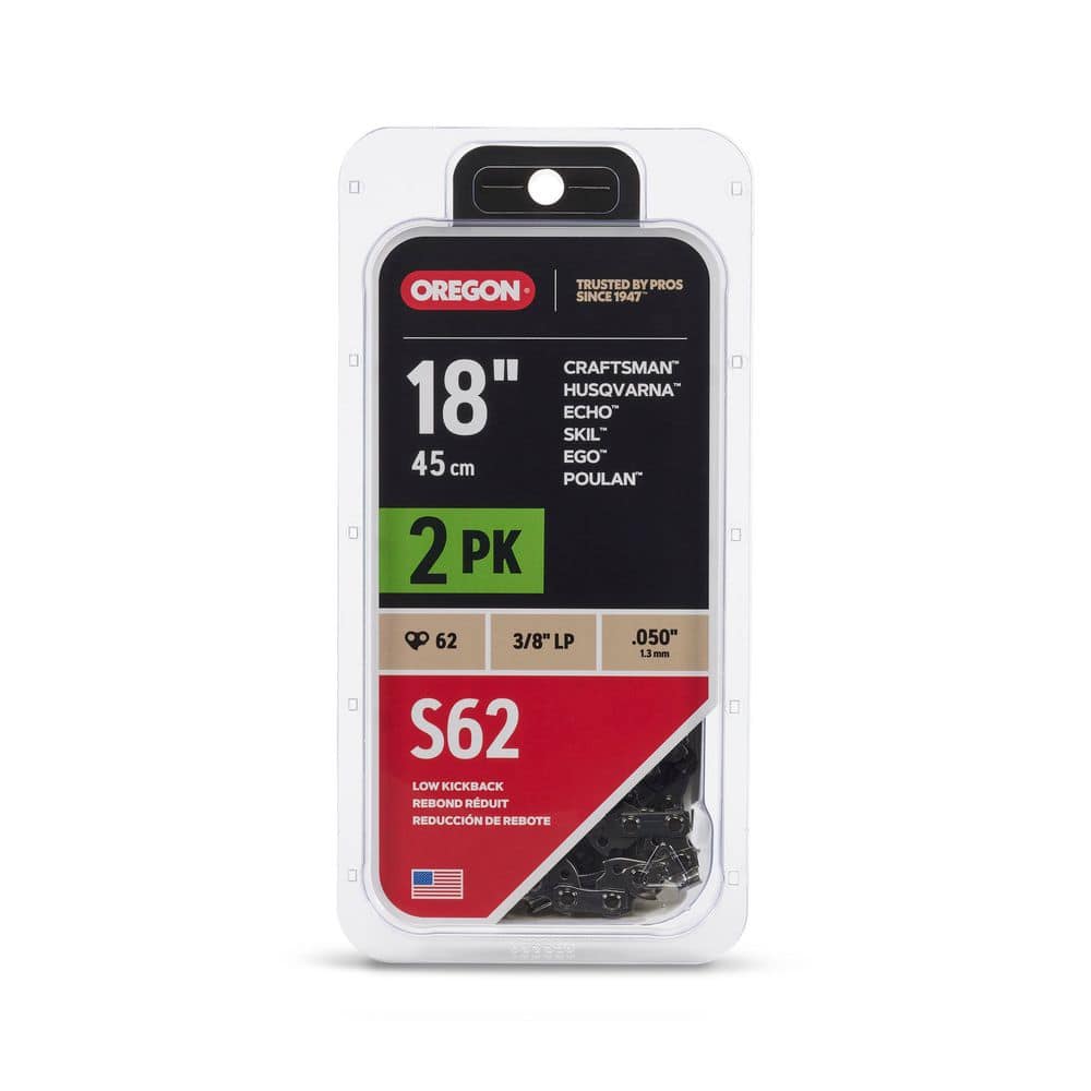 Oregon S62 AdvanceCut 18 in. 0.050 Gauge Chainsaw Chain, 62 Drive
