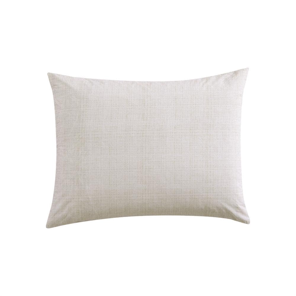 Serene Island King Cotton Bedding Set in White - Reversible 5-Piece