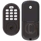 Assure Lock Oil-Rubbed Single Cylinder Deadbolt with Push Button Keypad