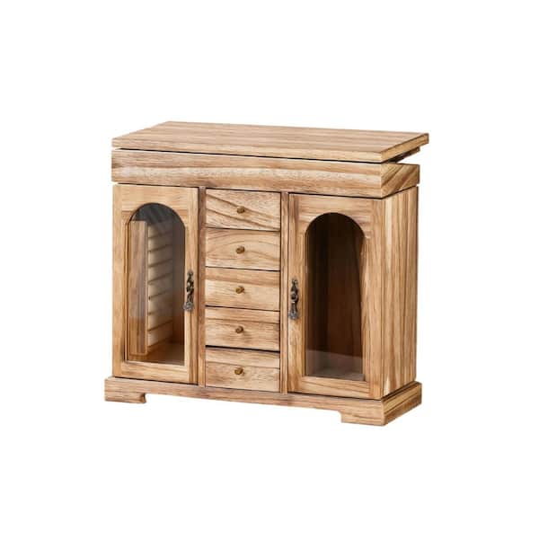 5 Layer Bronze Rectangular Wood Jewelry Box with Mirror HDCKDZ9HVY ...