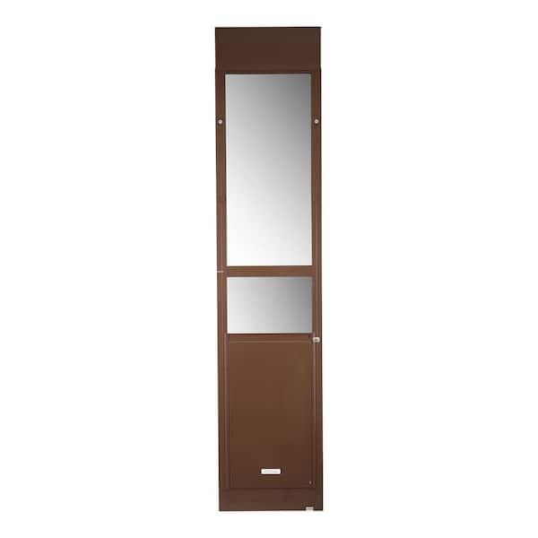 23.62 in H x 13.62 in W Dog Door Sliding Glass Door, 75 7/8 to 80 11/16 in. Aluminum Alloy Frame Door Mounted Pet Door