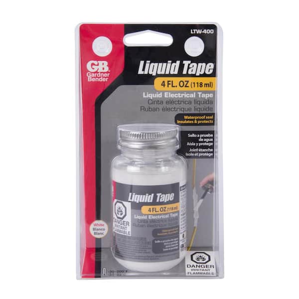 Gardner Bender White Liquid Electrical Tape 4 oz. LTW-400 - The Home Depot