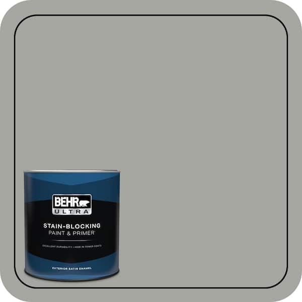 BEHR ULTRA 1 qt. #PPU24-18 Great Graphite Satin Enamel Exterior Paint & Primer