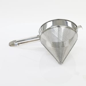 Stainless Steel 12 in. Fine China Cap Strainer