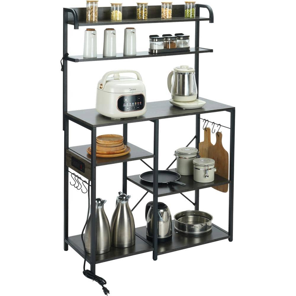 Clearance Sale! Kitchen Baker's Rack, 3-Tier Microwave Stand Different  Height Utility Storage Shelf Coffee Station Organizer Workstation for  Kitchen