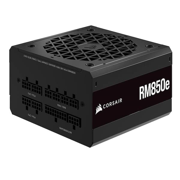Lukyamzn 850 Watts Fully Modular Low-Noise Power Supply 105°C-Rated Capacitors 80 Plus Gold Efficiency in Black