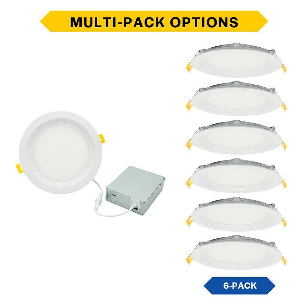 Pro LED Select Direct Fit Slim Downlight 3 in 8-Watts 500lm Color Selectable Baffle Trim 6-Pack price history on PriceWatchPro