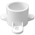 Formufit 1-1/2 in. Furniture Grade PVC Table Screw Cap in White (10 ...