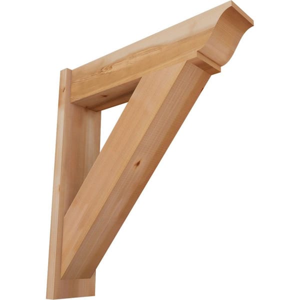 Ekena Millwork 8 in. x 34 in. x 30 in. Traditional Smooth Western Red Cedar Outlooker