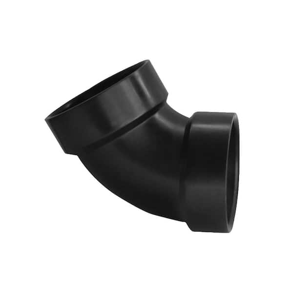 VPC 3 in. ABS Plastic DWV 60-Degree Hub x Hub Elbow Fitting