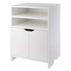Nova White Storage Cabinet Open Shelf