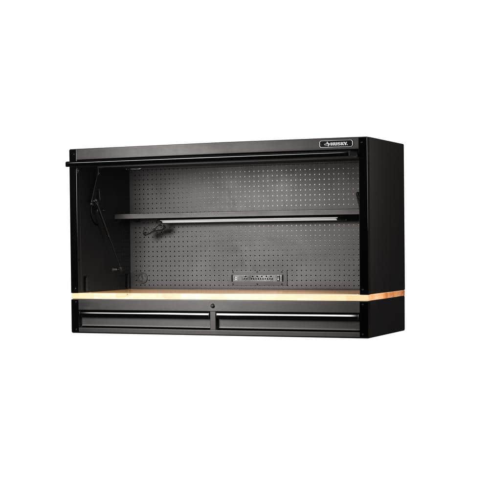 Husky 61 in. 2Drawer HeavyDuty Hutch with Riser61HUTCH The Home Depot