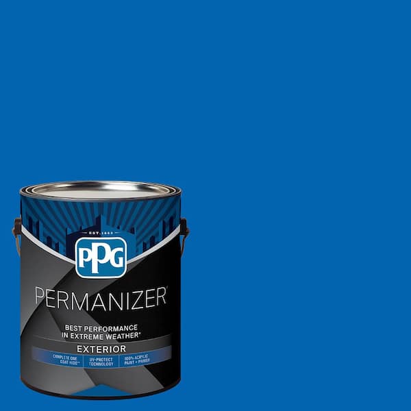 PERMANIZER 1 gal. PPG1241-7 Cobalt Stone Semi-Gloss Exterior Paint