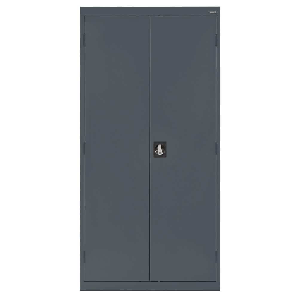 Sandusky Elite Series Steel Freestanding Garage Cabinet in Charcoal (36 in. W x 72 in. H x 18 in. D), Grey -  EA4R361872-02