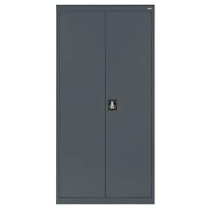 Elite Series Steel Freestanding Garage Cabinet in Charcoal (36 in. W x 72 in. H x 18 in. D)