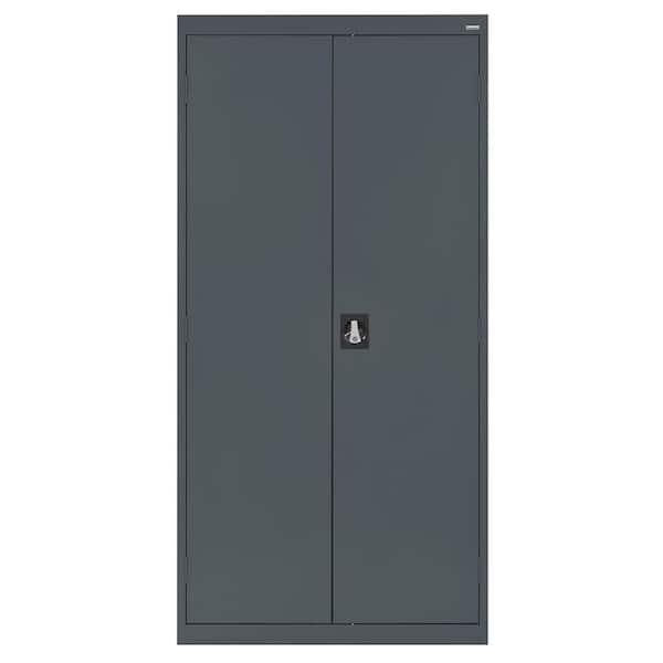 Sandusky Elite Series Steel Freestanding Garage Cabinet in Charcoal (36 in. W x 72 in. H x 18 in. D)