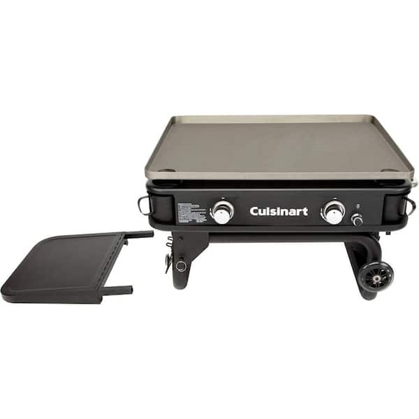 Cuisinart 2-Burner Propane Gas 360-Degree Griddle Cooking Center in Gray  with Stainless Steel Lid CGG-888 - The Home Depot