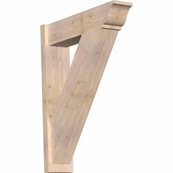 Ekena Millwork 8 in. x 38 in. x 30 in. Traditional Smooth Douglas Fir Outlooker