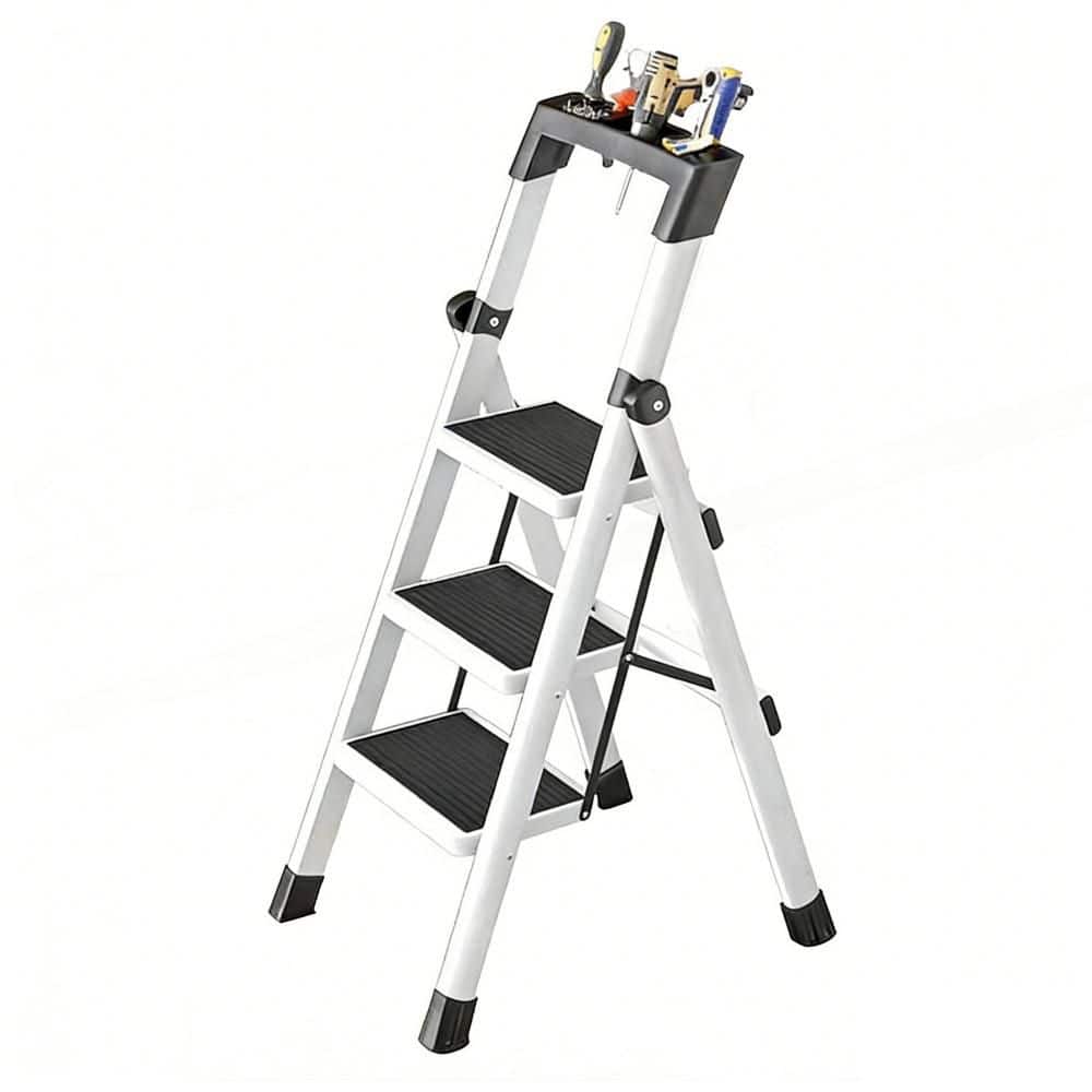3.3 ft. Steel Lightweight Step Ladder (8 ft. Reach) with Tool Platform, 300 lb. Load Capacity Type IAA Duty Rating price history on PriceWatchPro