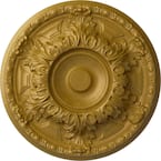 Ekena Millwork Granada Ceiling Medallion - 23 3/8" OD, Ultra Pure White Hand-Painted Finish, High-Density Urethane, Easy To Install