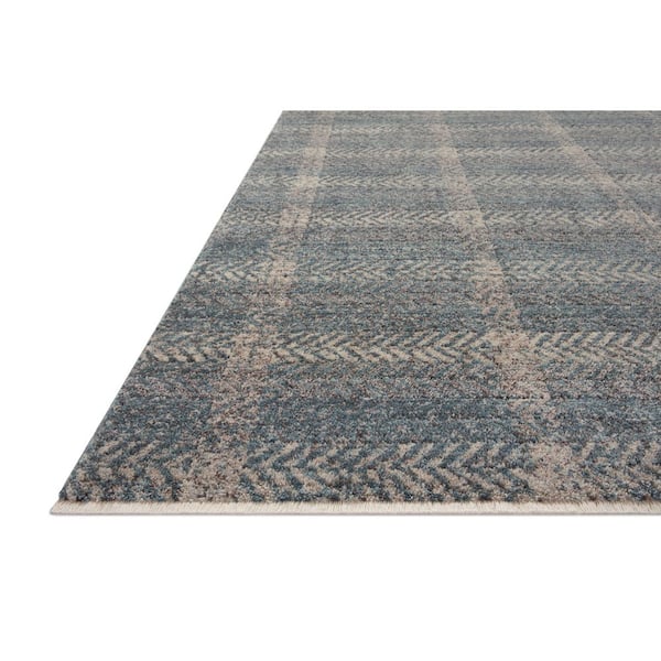 Angela Rose Ember 11 ft. 6 in. x 15 ft. 7 in. Blue/Beige Contemporary Area Rug